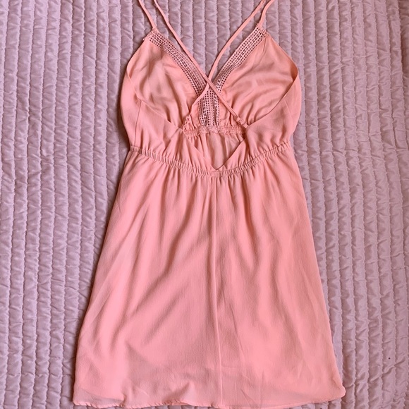 Light pink cross cross back dress - Picture 4 of 4